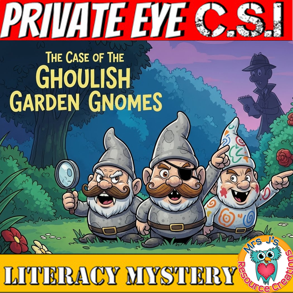 Spring Literacy Mystery Reading Comprehension Activity to teach Making Inferences