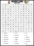 ancient china printable pdf worksheet