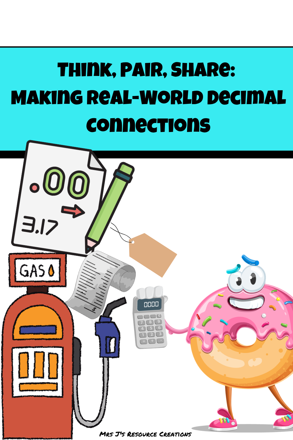 think pair share with decimals everywhere teaching ideas