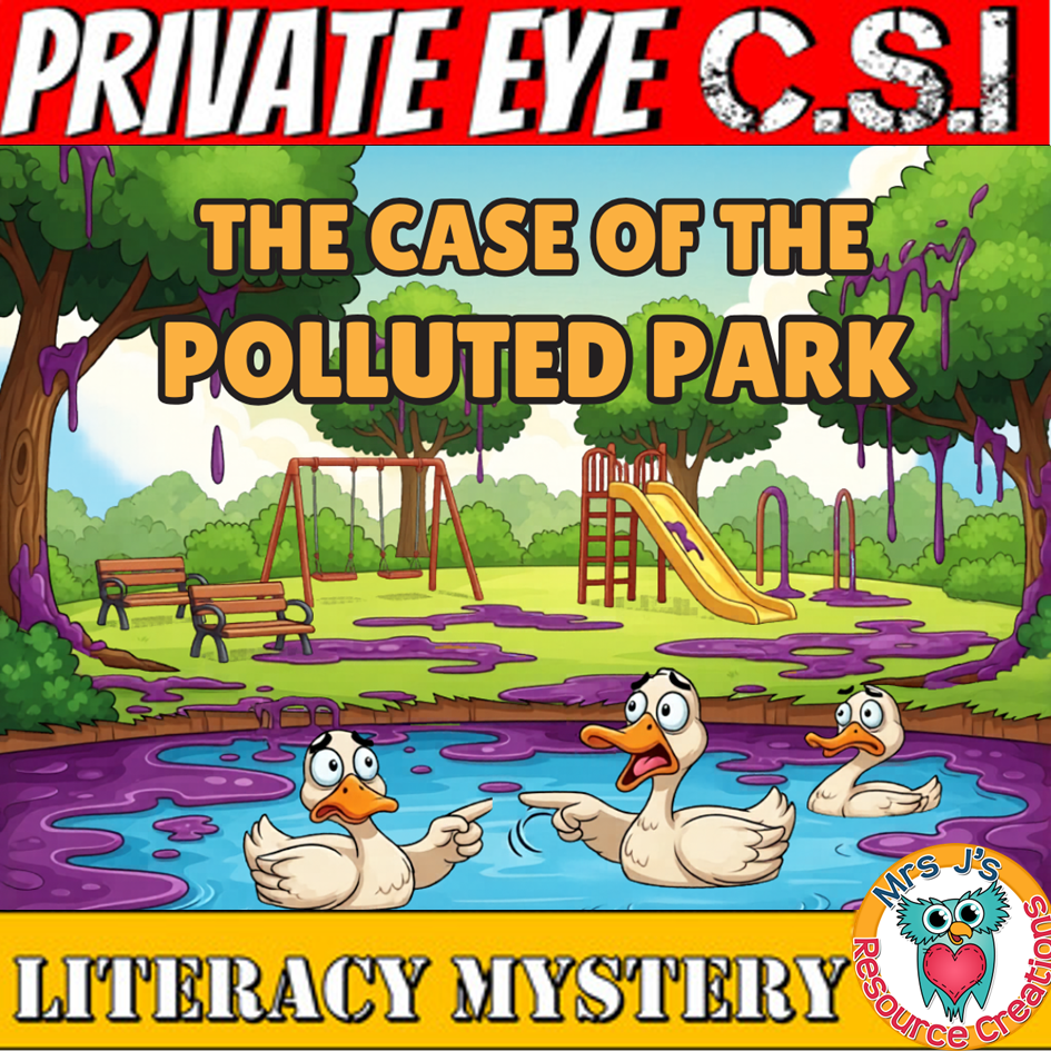 Earth Day reading mystery detective activity