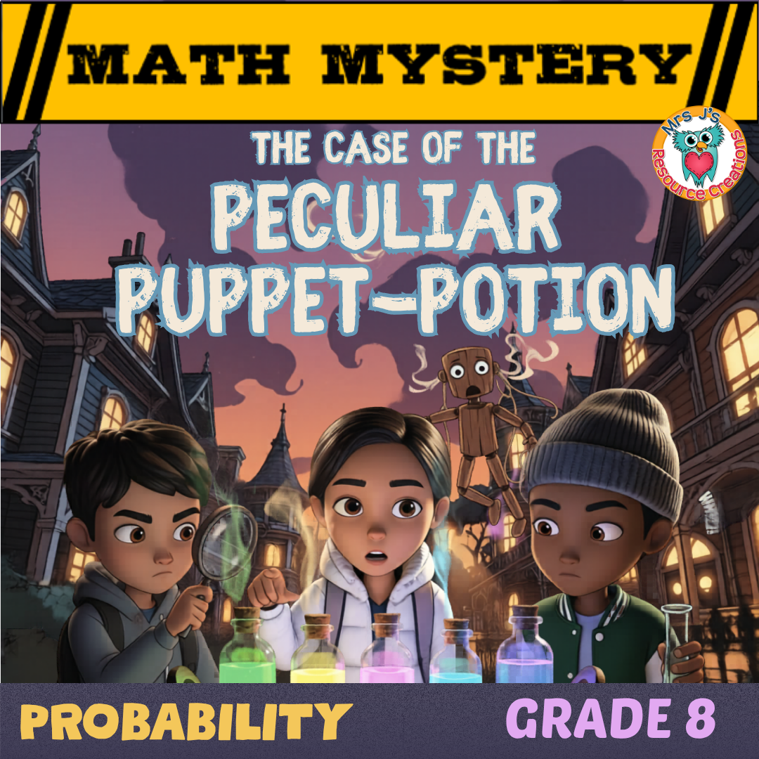 8th Grade Probability Math Mystery Worksheets Puppet Potion