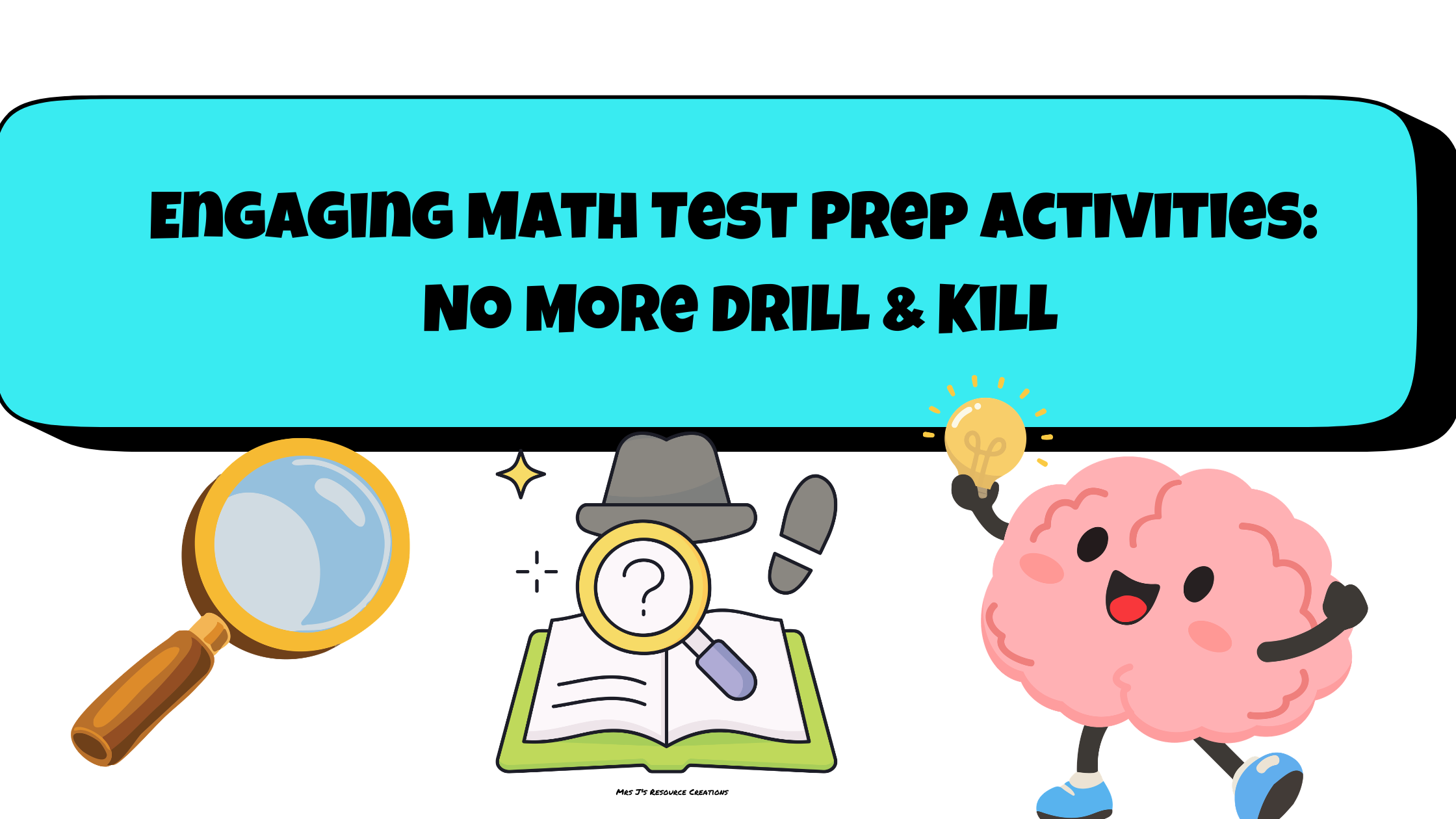 Test Prep Math Mystery bundle for end of year math review.