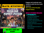 6th Grade Probability Math Mystery Worksheets Puppet Potion.