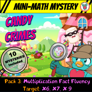 Multiplication Fact Fluency Worksheets (6x 7x 9x) Mini Math Mysteries