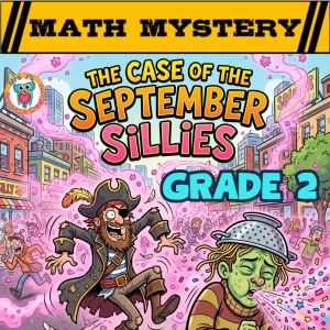 September Math Mystery 2nd Grade | Fun Place Value & Math Activity