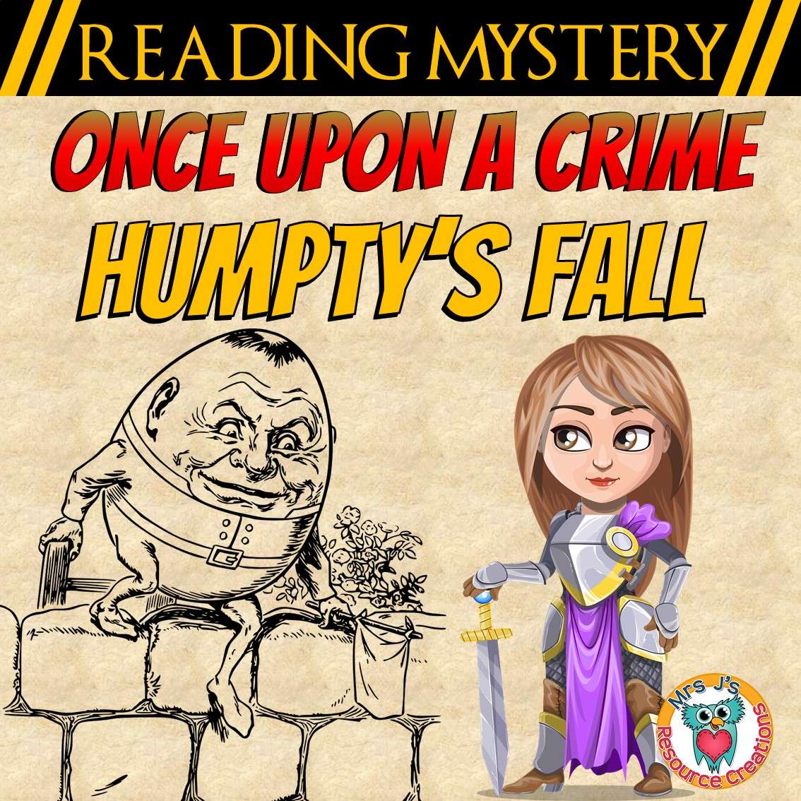 Humpty's Fall Reading Comprehension Mystery activity