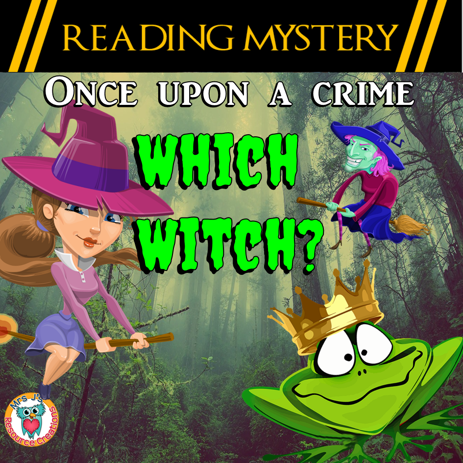 Which Witch? Homophones Reading Comprehension Mystery Activity